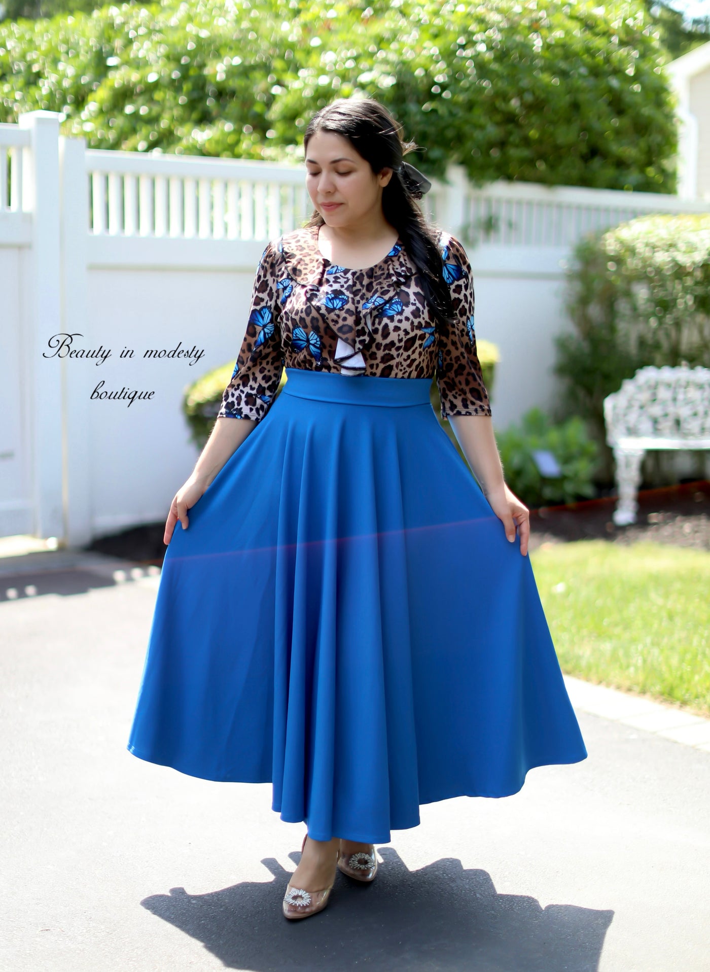 Light Blue Maxi Skirt