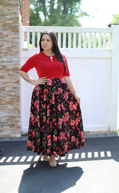 Emily Red Maxi Dress