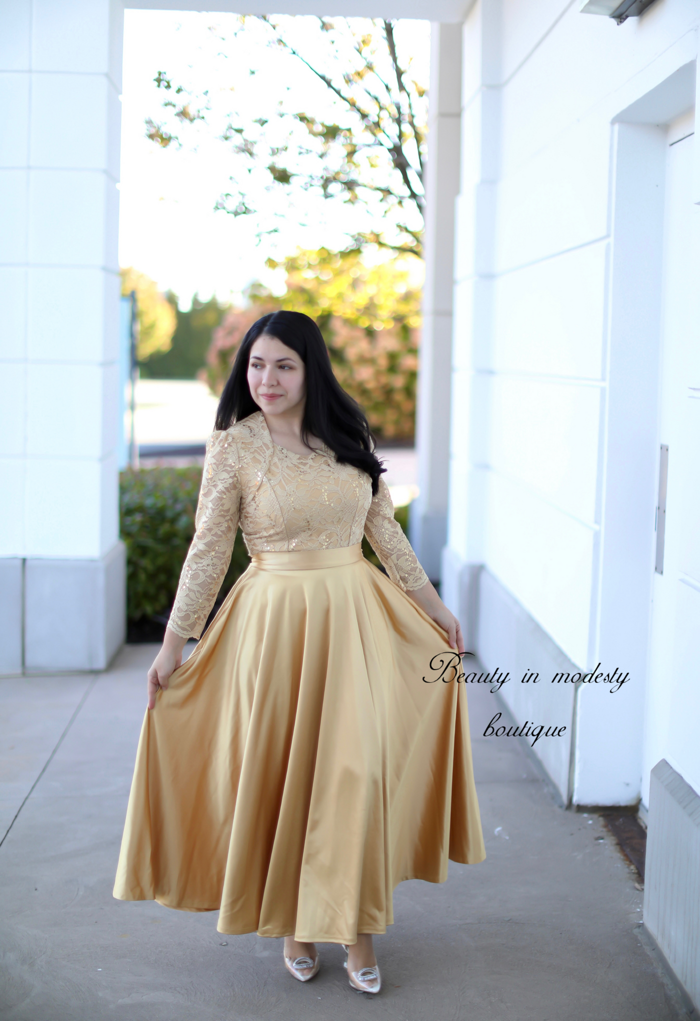 Anniversary Gold Maxi Dress