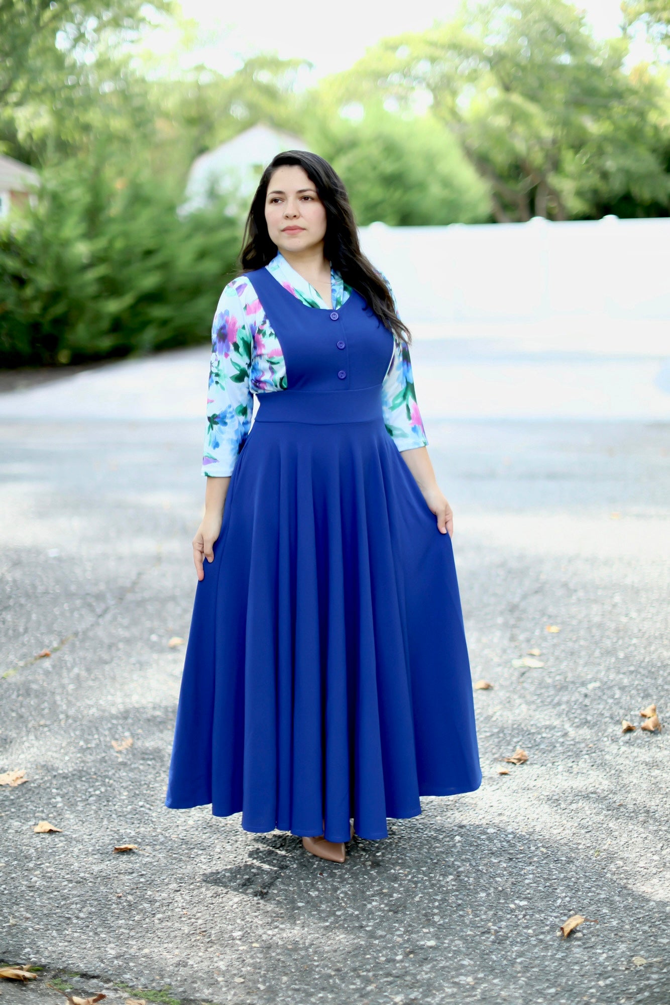 Zoe Royal Jumper Maxi Dress