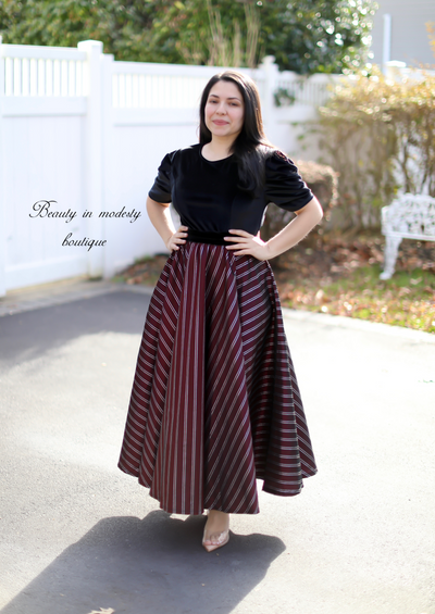 Ary Black & Wine Maxi Dress