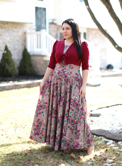 Eunice Burgundy Maxi Dress