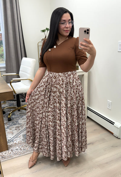 Karen Brown Floral Maxi Dress