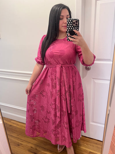 Love Pink Midi Dress