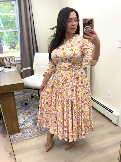 Kaise Floral Midi Dress