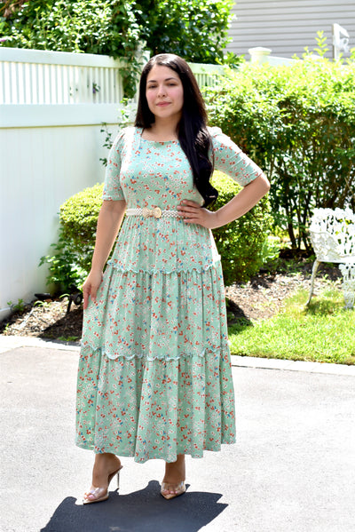 Primavera Green Maxi Dress