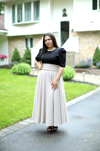 Cream Maxi Skirt