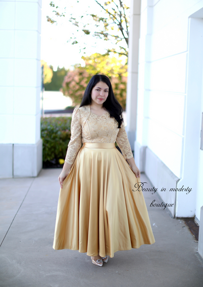 Anniversary Gold Maxi Dress