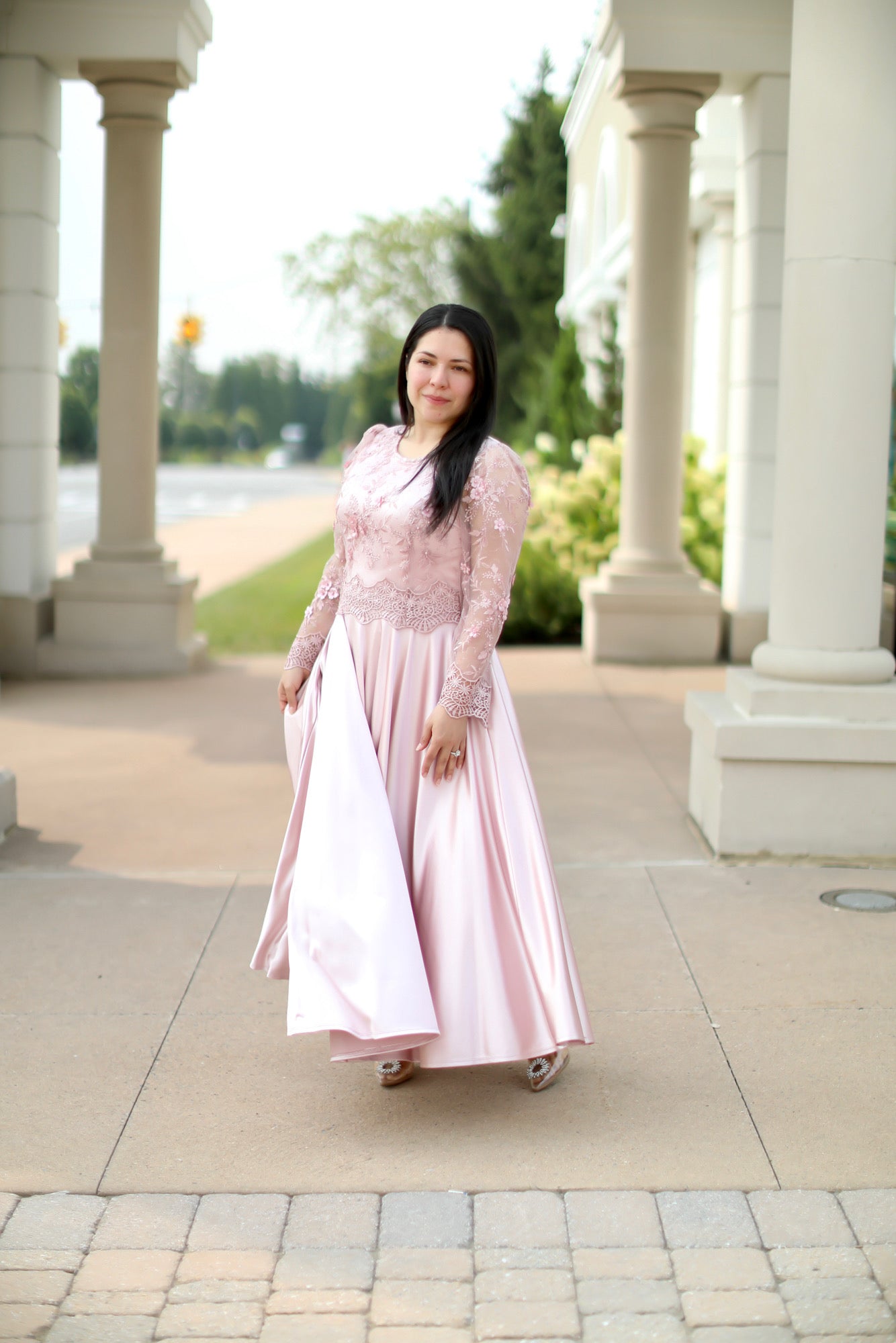 Regina Dusty Pink Maxi Dress