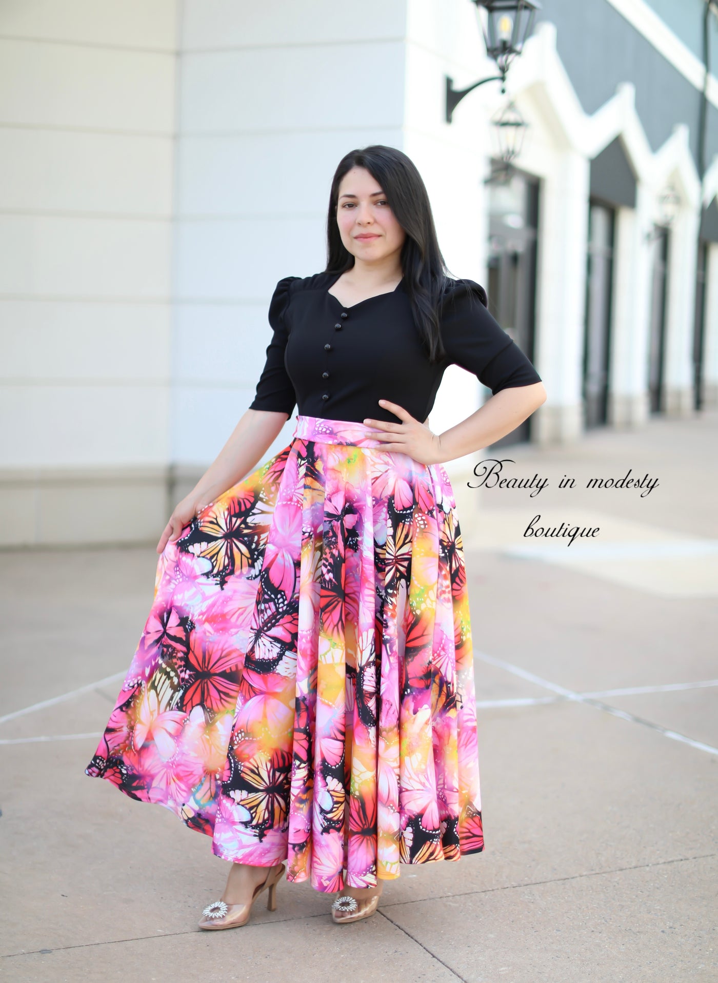 Zamaria Black Maxi Dress