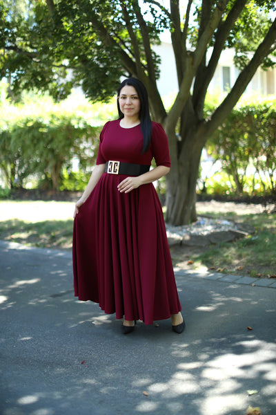 Burgundy Maxi Dress