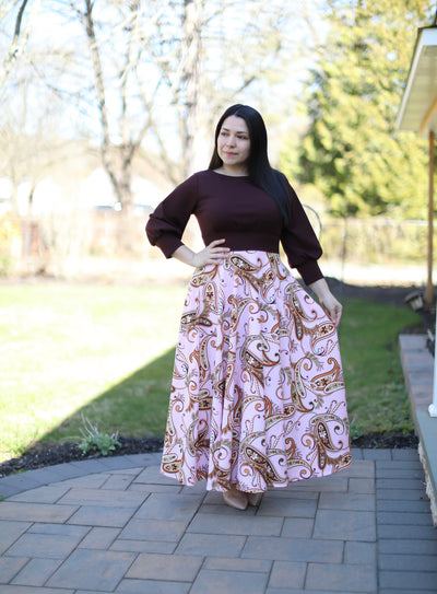 Princess Brown Maxi Dress