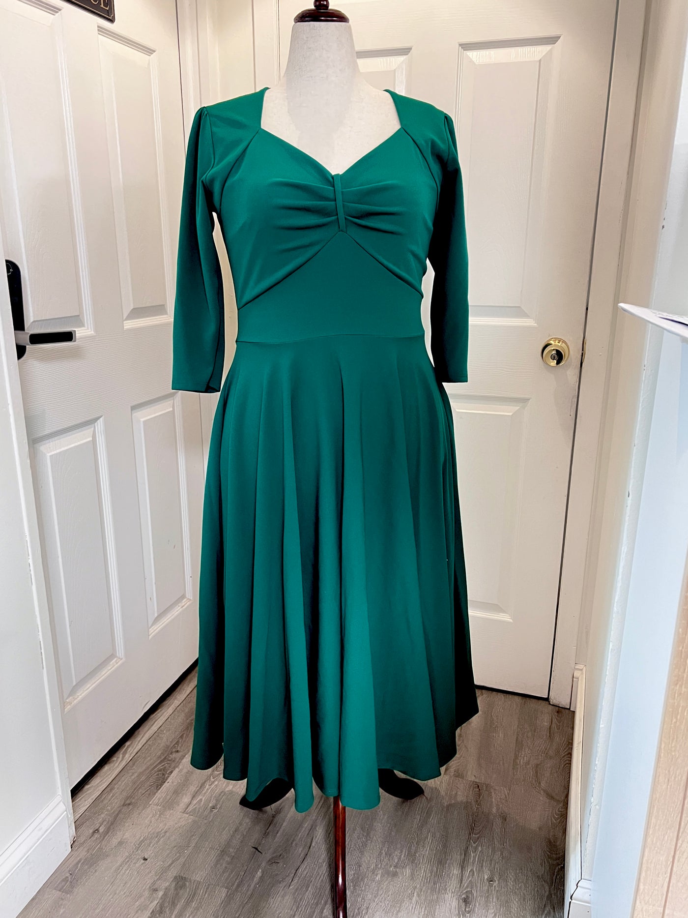 Hunter Green Midi Dress