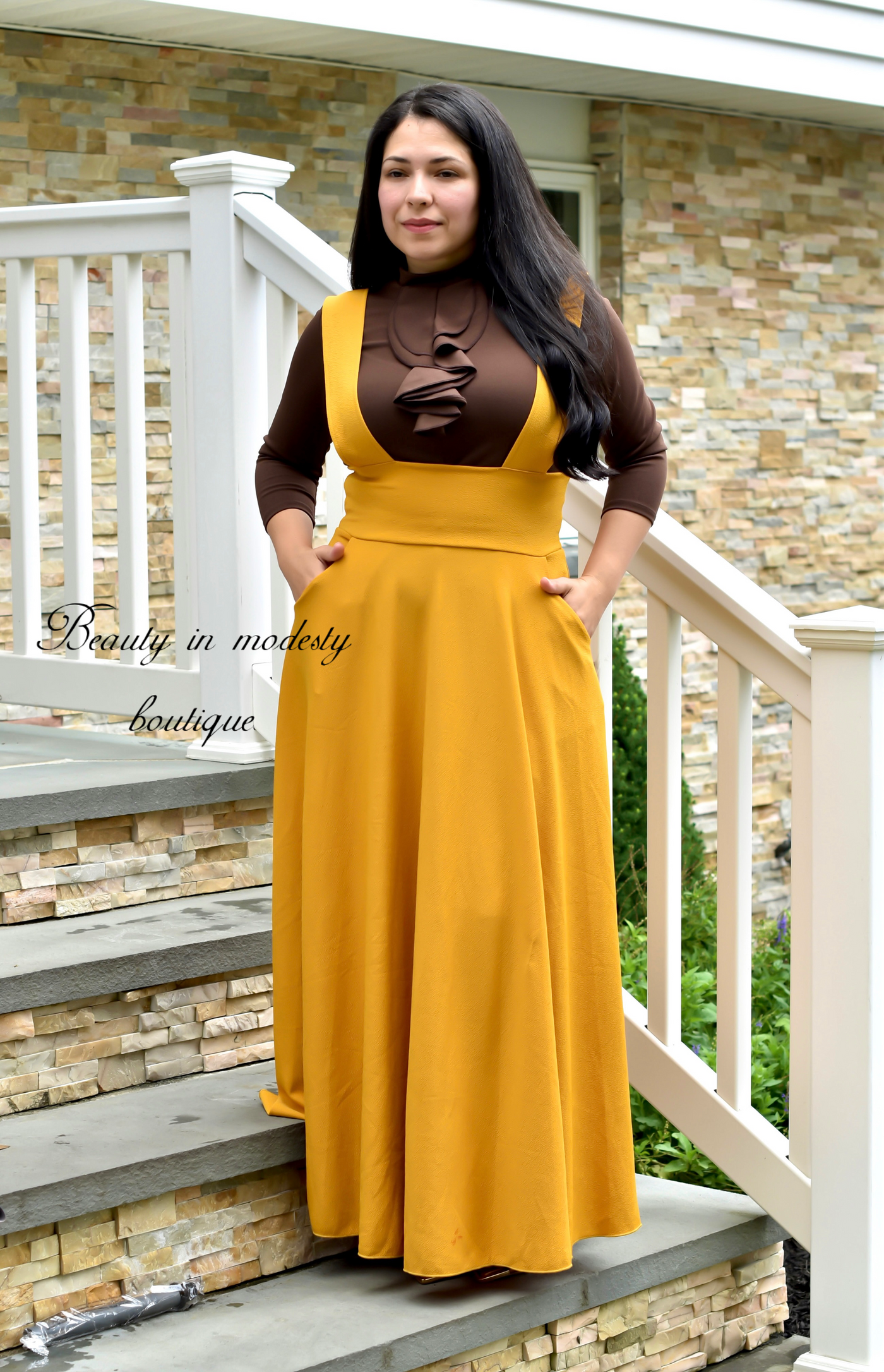 Sandy Mustard Jumper Skirt