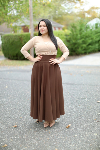 Brown Maxi Skirt