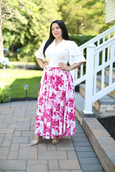 Arleth White Maxi Dress