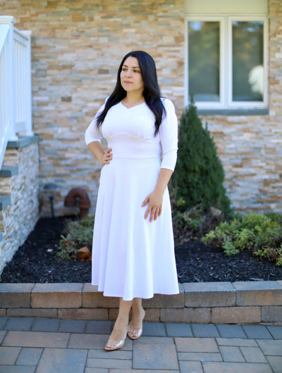 Emmi White Midi Dress