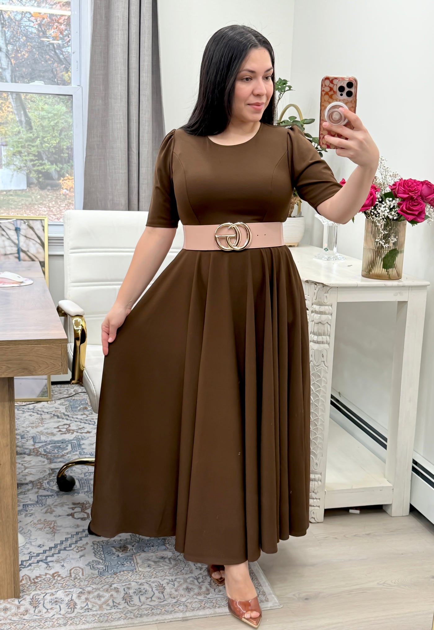 Brown Maxi Dress