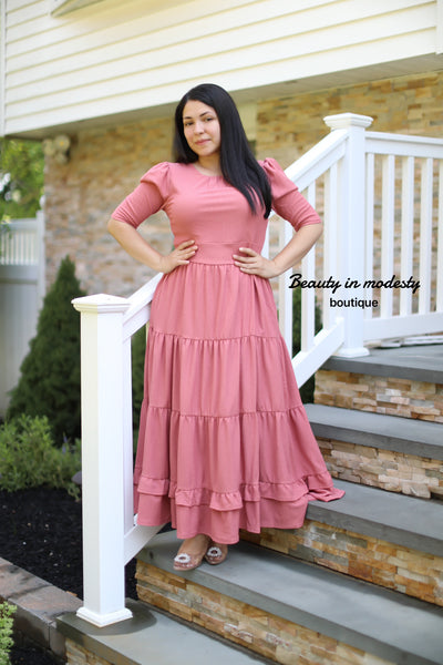 Claires Pink Maxi Dress