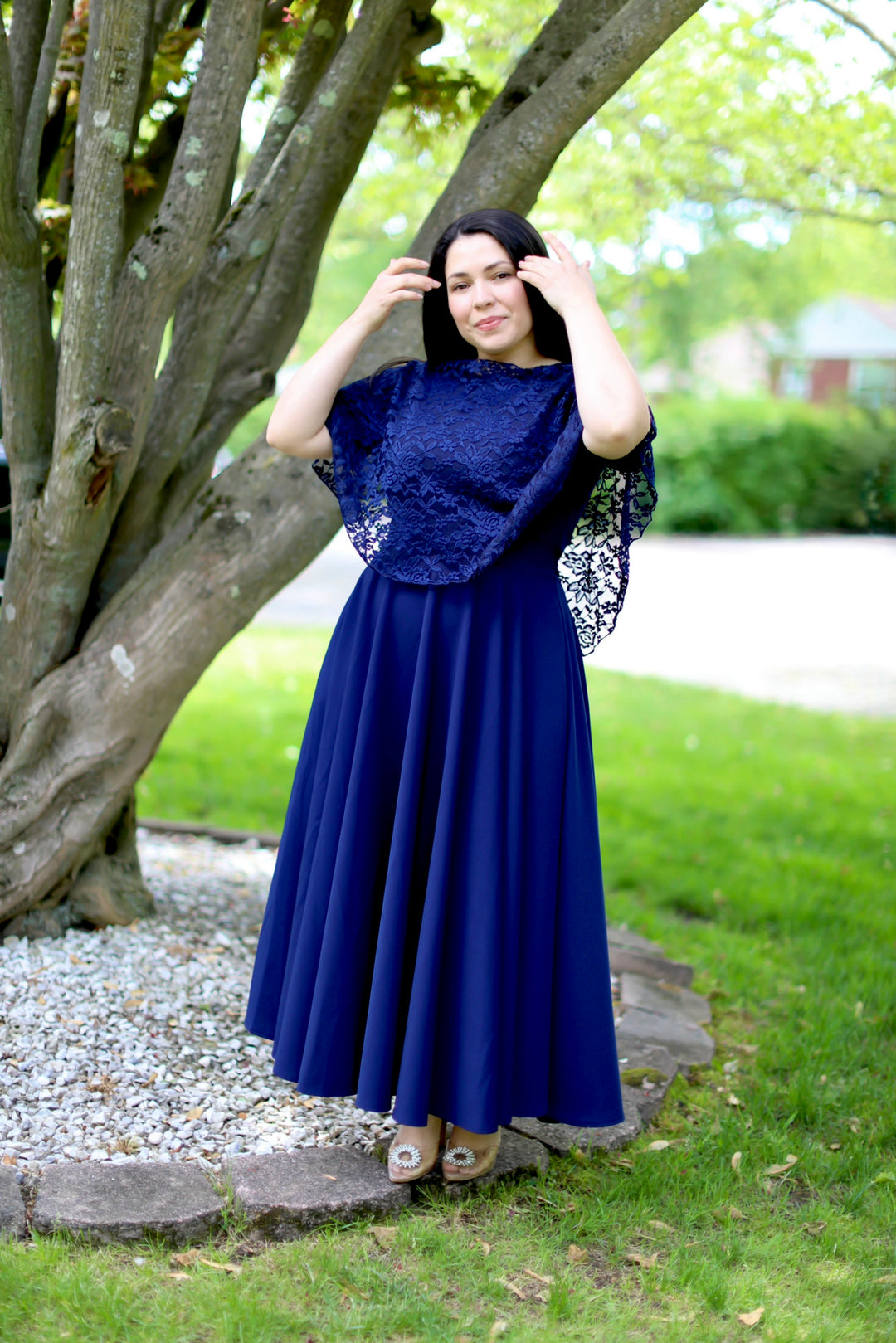 navy blue dress with shawl Ciormis Navy Blue Chiffon Shawls, Ladies Formal Shawls and Wraps for Evening Wedding Dresses (Navy Blue) at Amazon Women's Clothing store