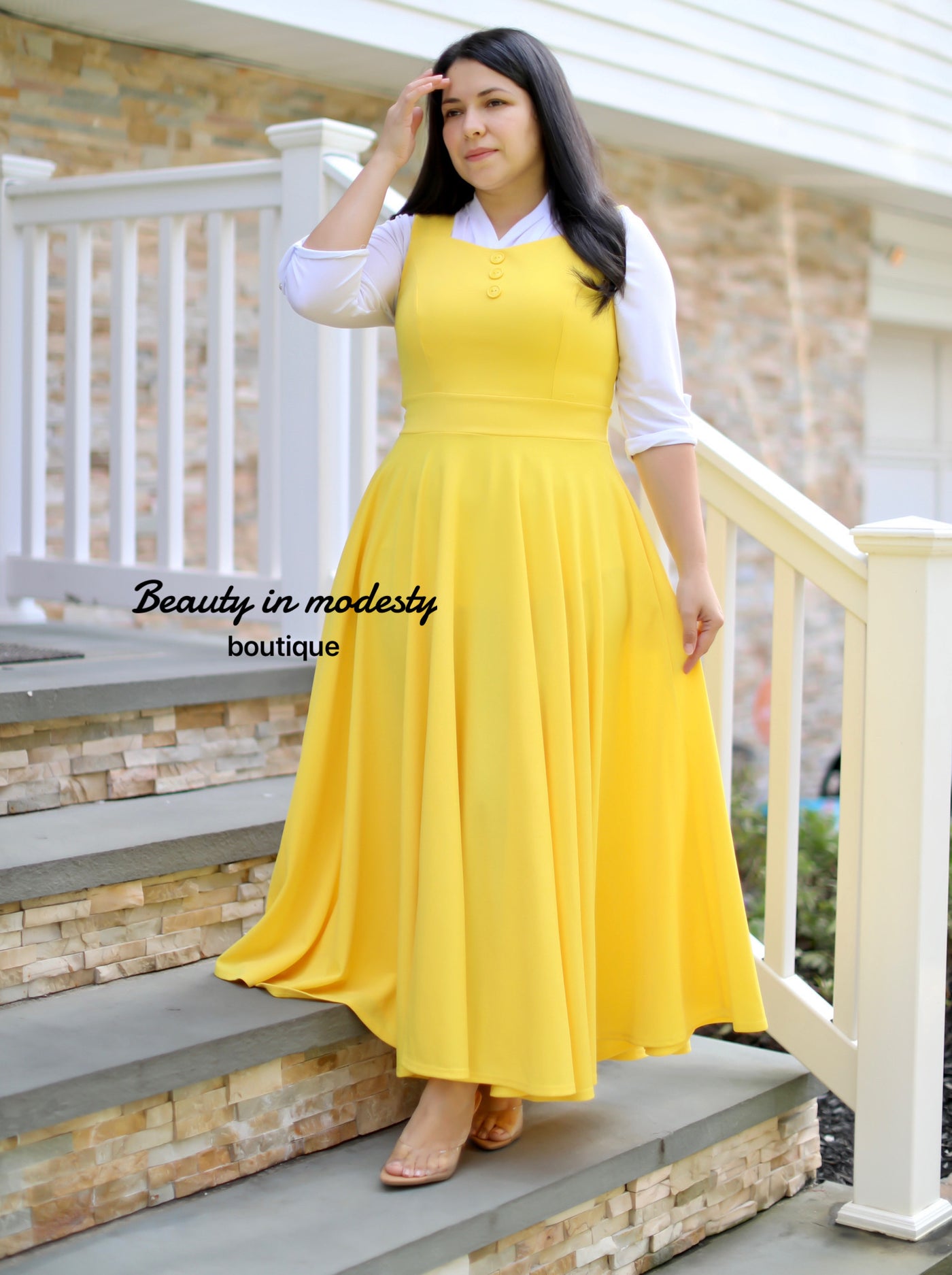 Yellow Jumper Maxi Dress