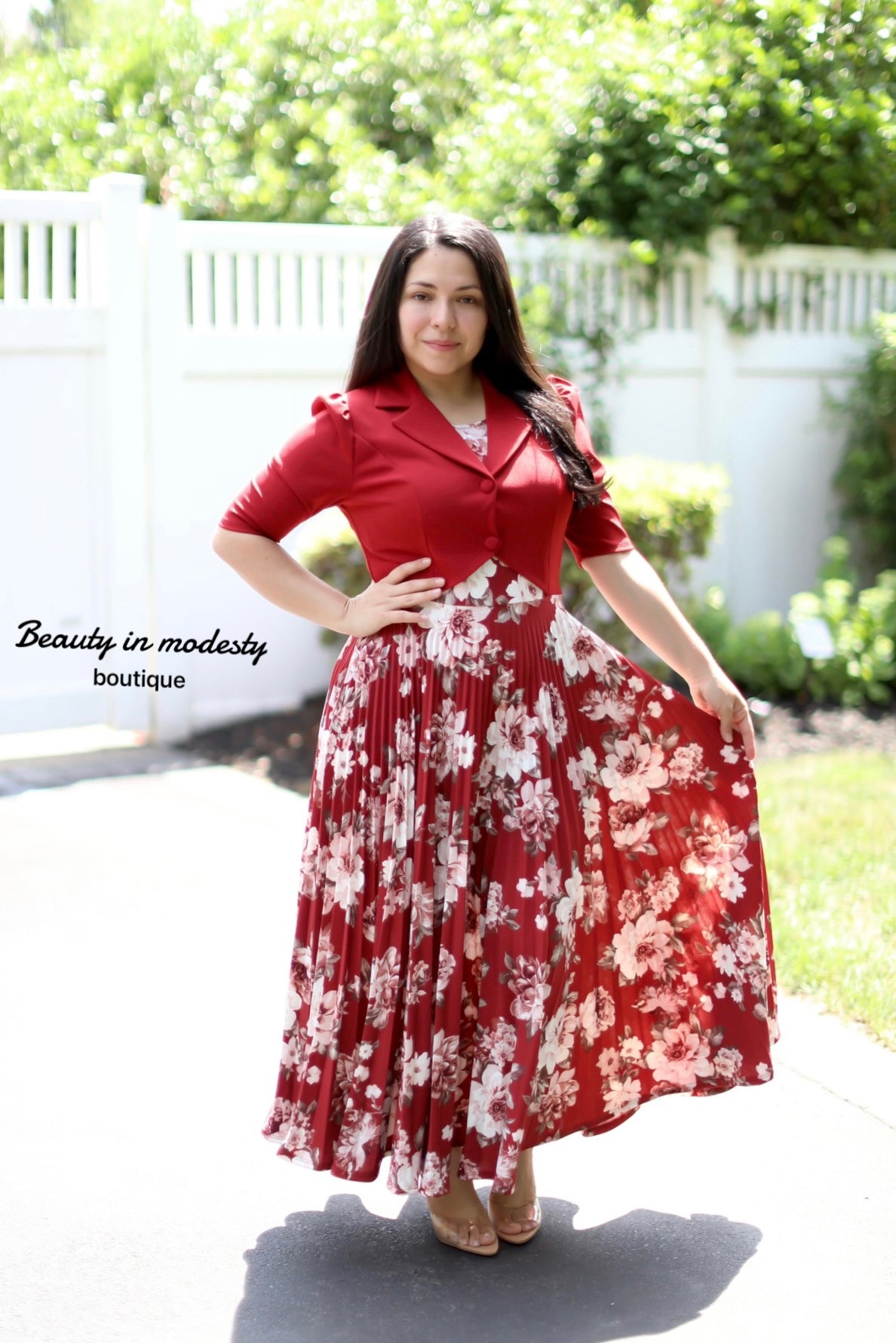 Selene Wine Maxi Dress