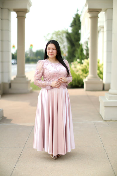 Regina Dusty Pink Maxi Dress