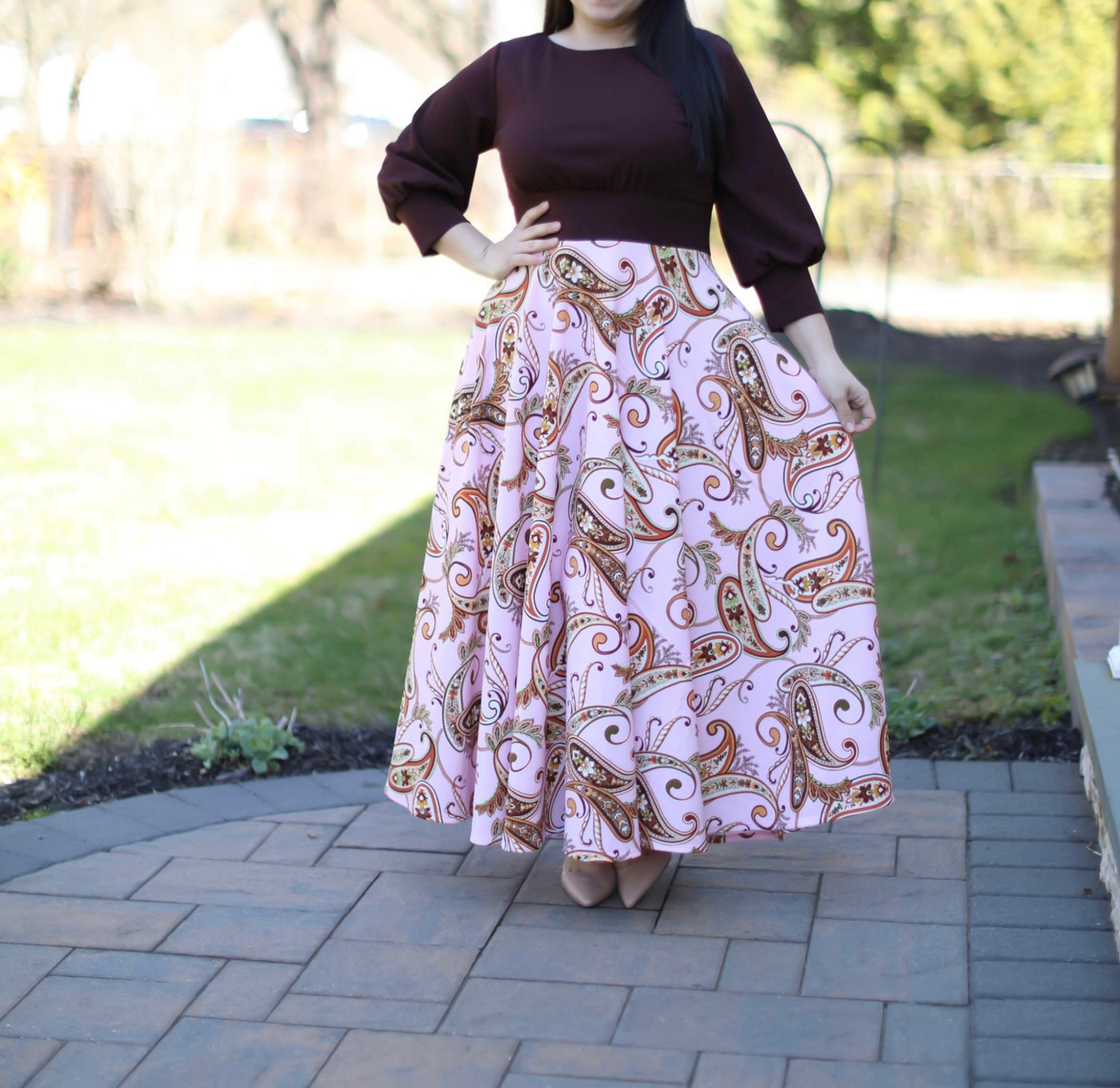 Princess Brown Maxi Dress