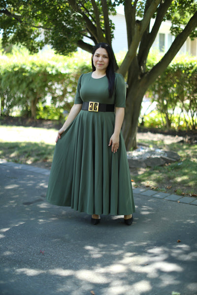 Olive Green Maxi Dress