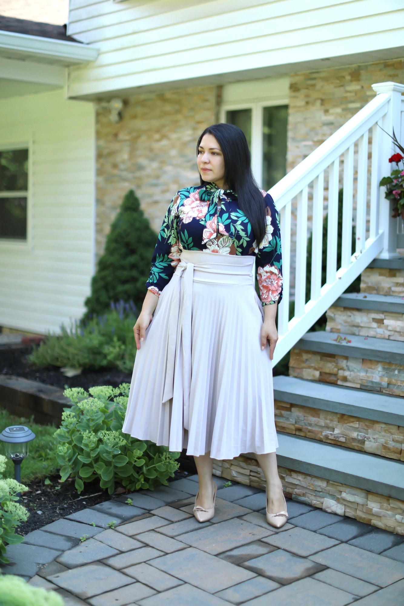 Floral Bow Top
