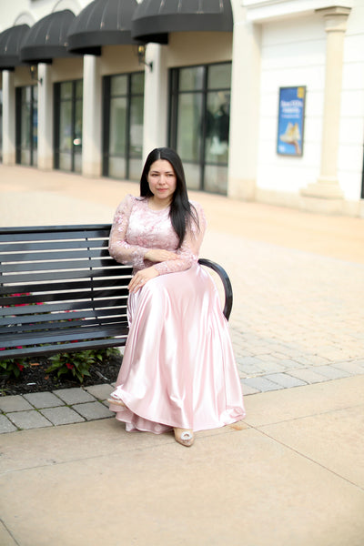 Regina Dusty Pink Maxi Dress