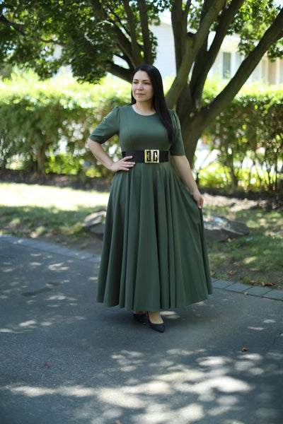 Olive Green Maxi Dress