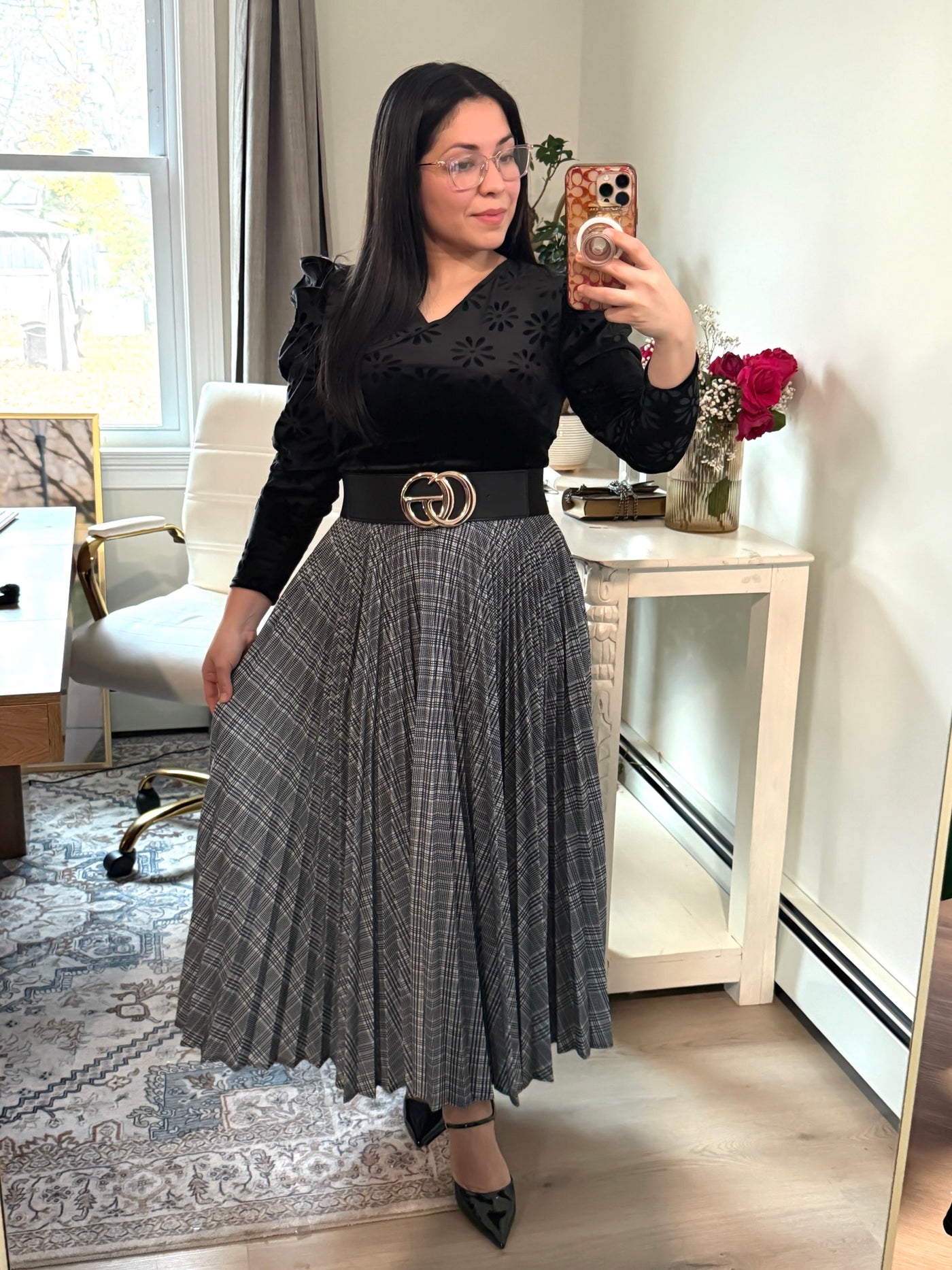 Black Velvet Maxi Dress