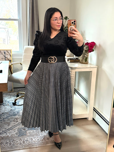 Black Velvet Maxi Dress