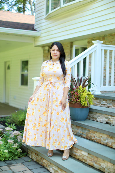 Soft Gold Maxi Dress