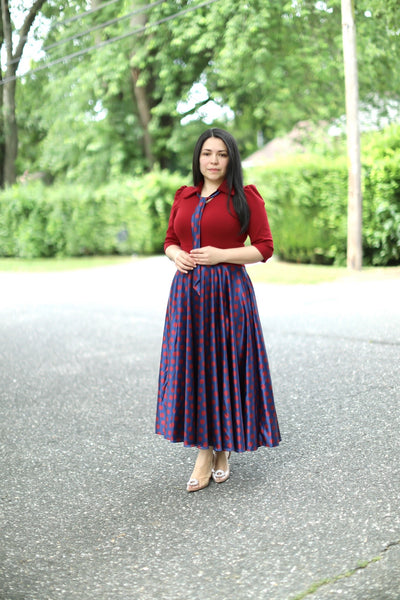 Vintage Wine Maxi Dress