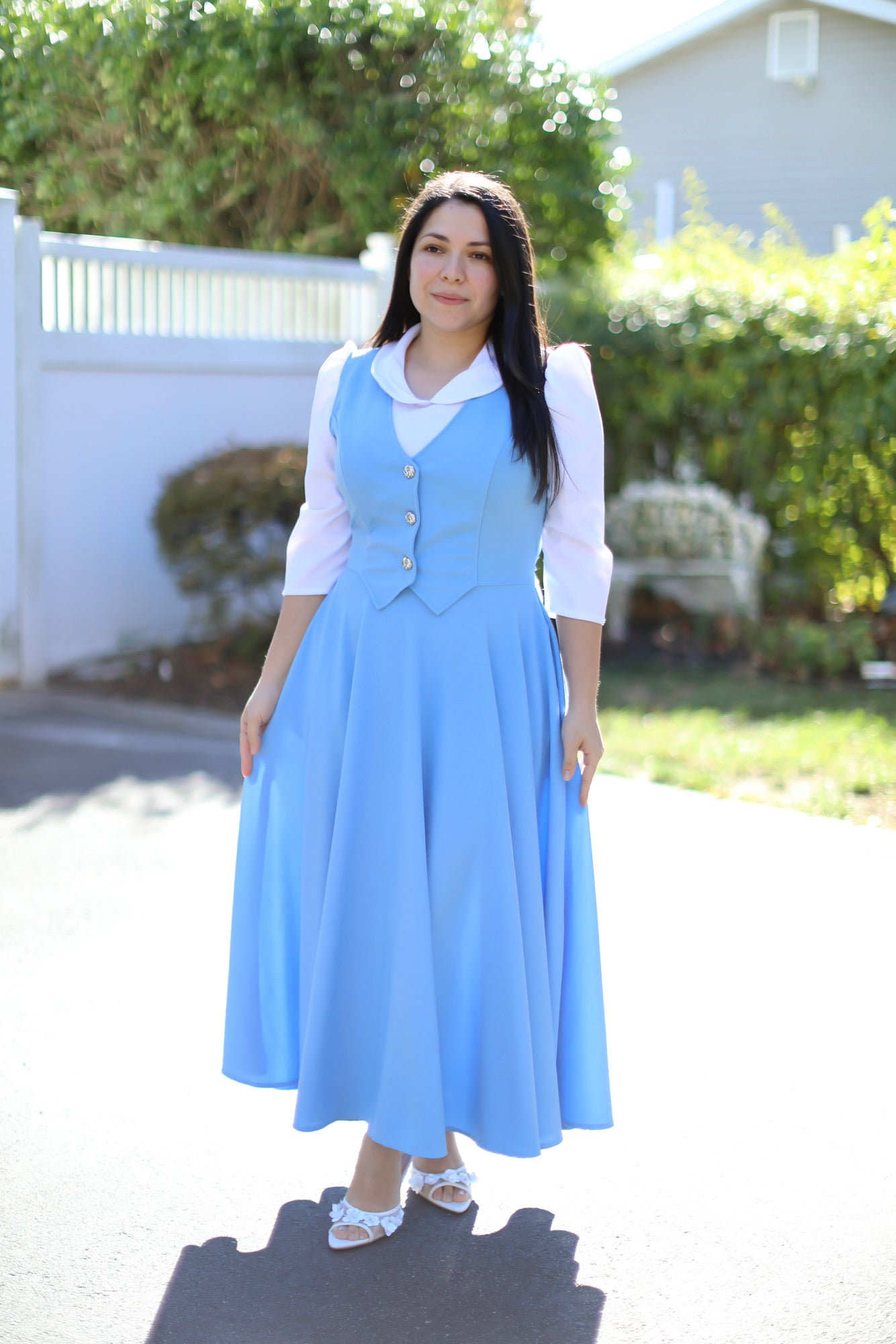Celeste White Overall Maxi Dress