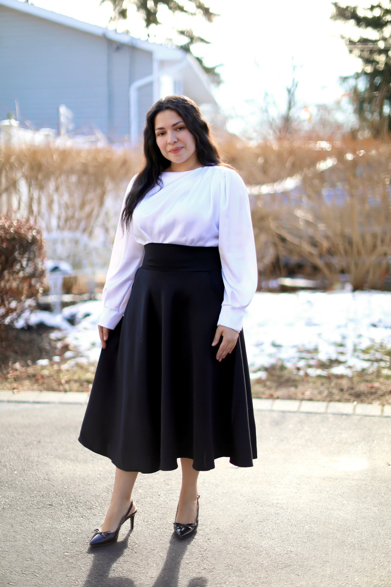 Black Midi Skirt