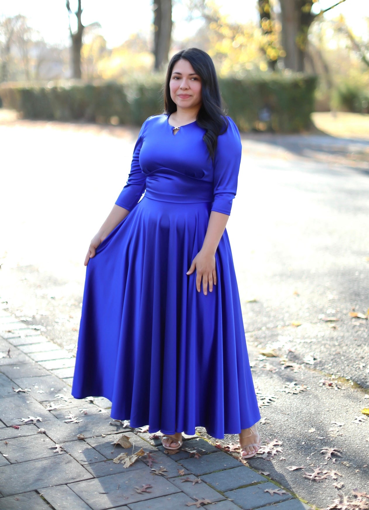 Nora Royal Blue Maxi Dress