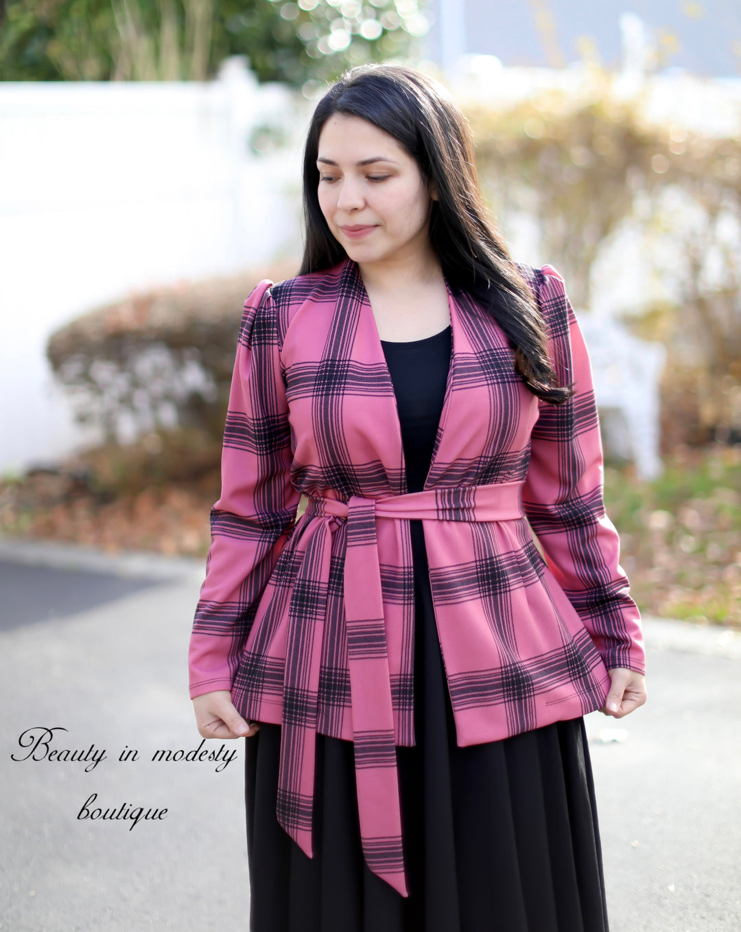 Lidia Rose Plaid Blazer - Main Image