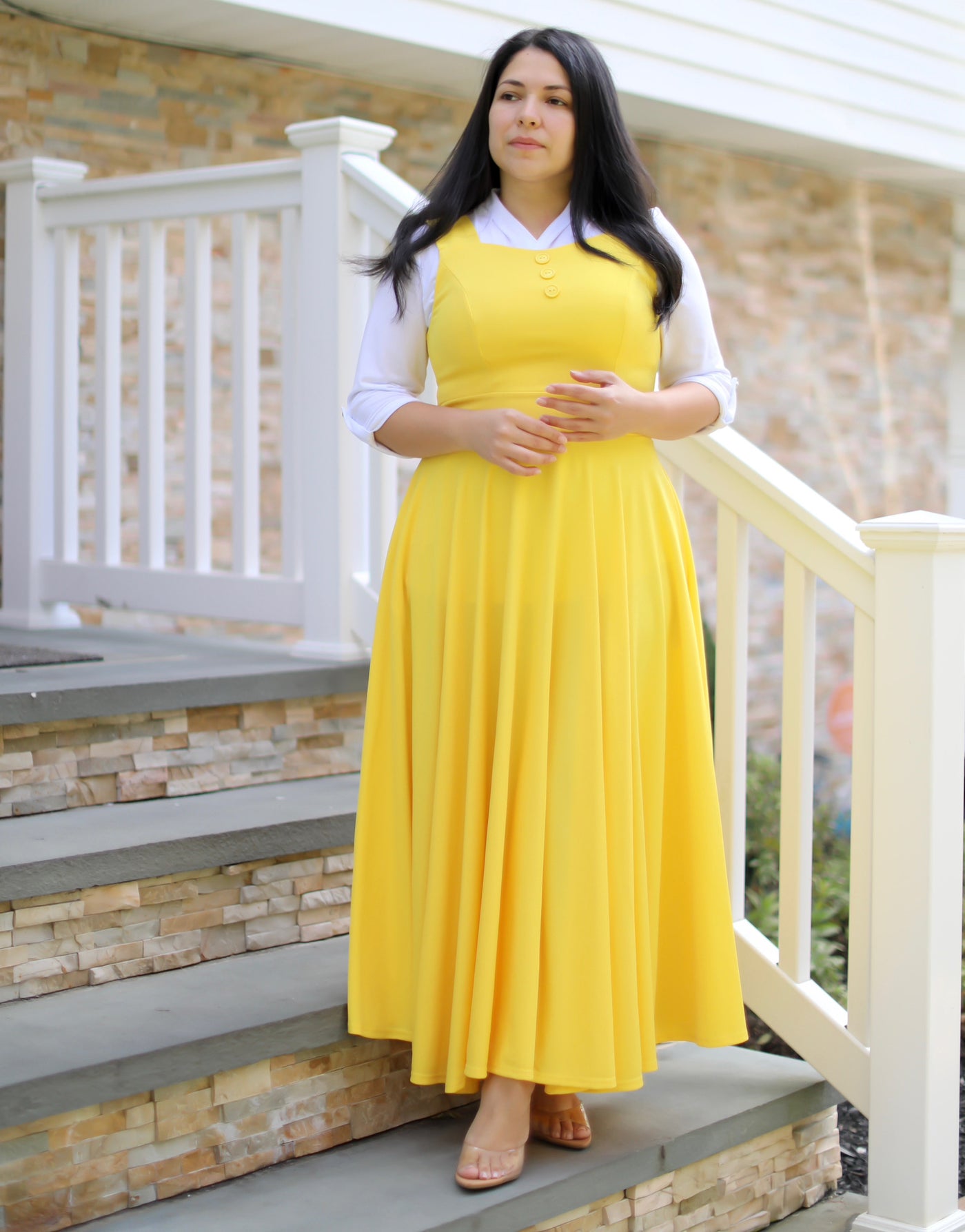 Yellow Jumper Maxi Dress