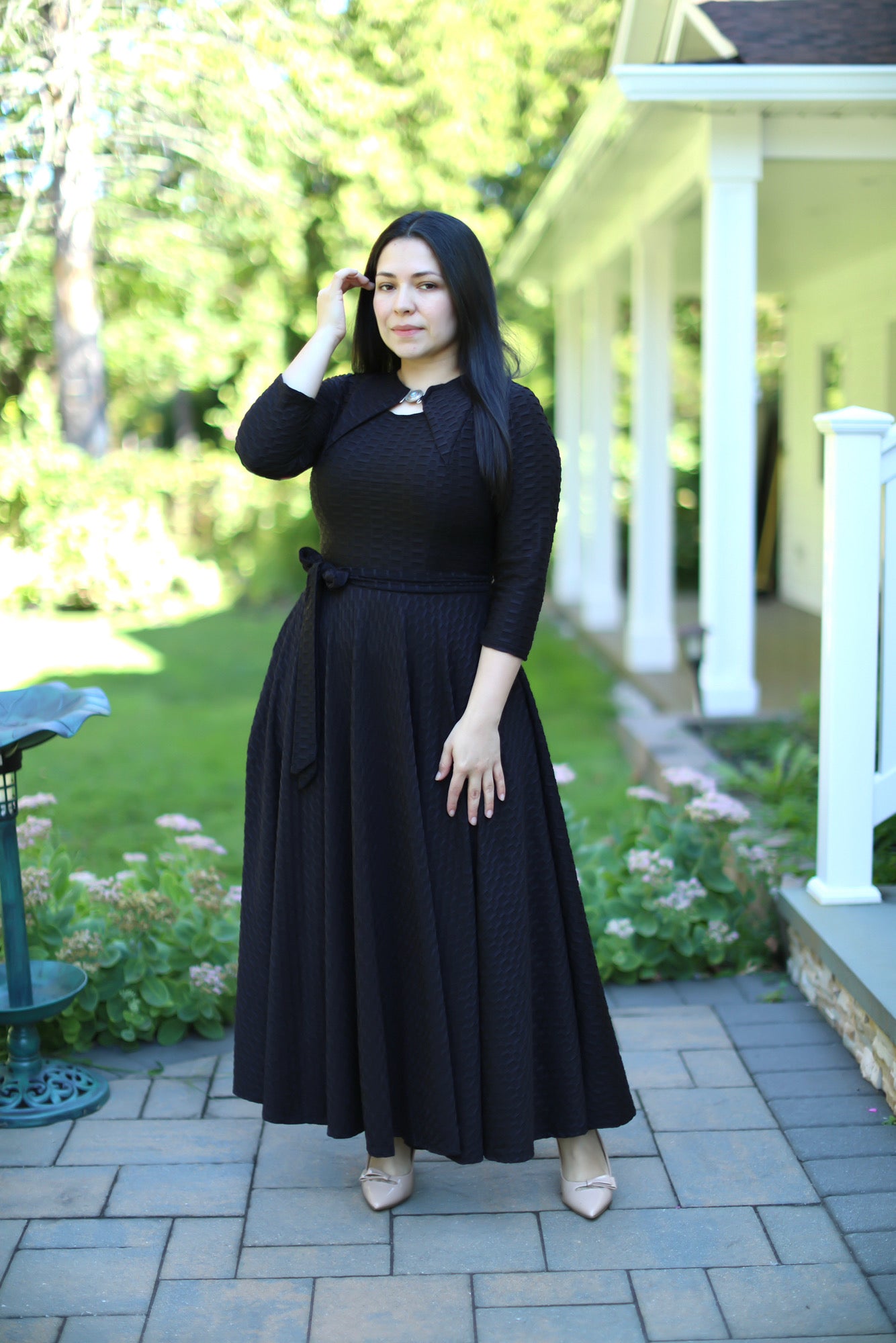 Black Moroccan Maxi Dress