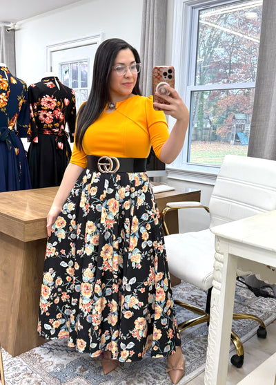 Moroccan Mustard Maxi Dress