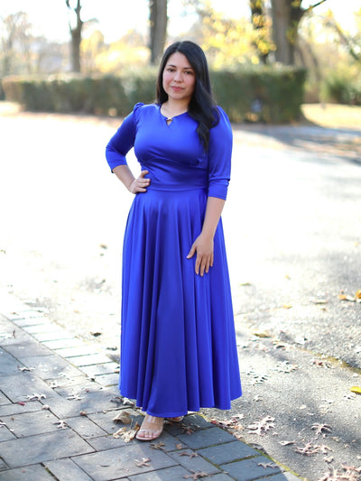 Nora Royal Blue Maxi Dress