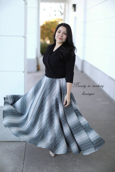 Abigail Black Holiday Maxi Dress
