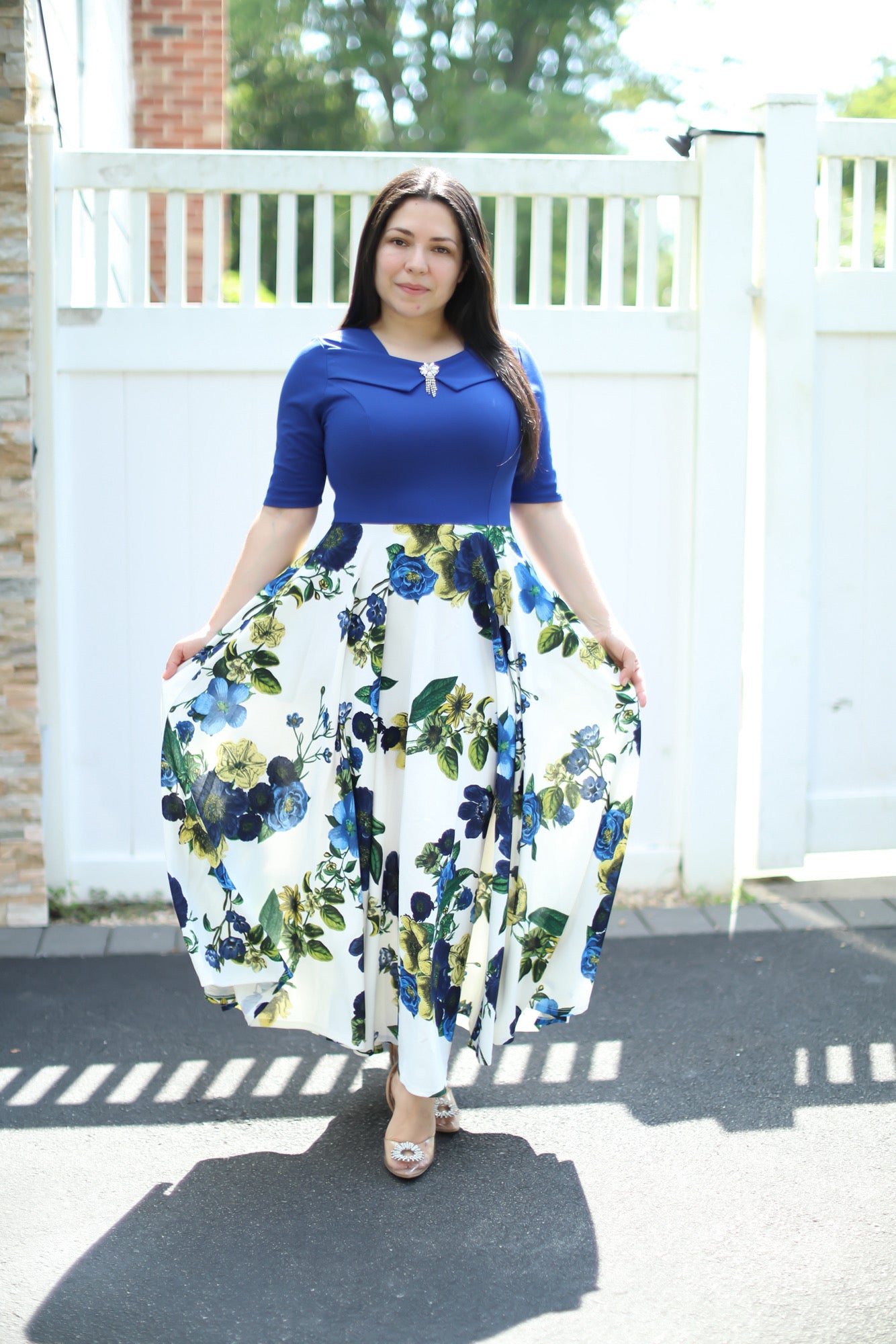 Emely Royal Blue Maxi Dress