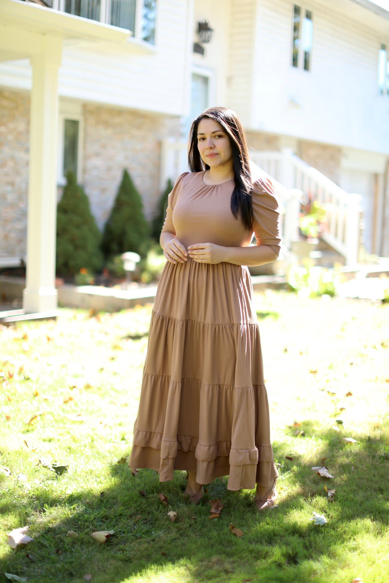 Soft Beige Maxi Dress