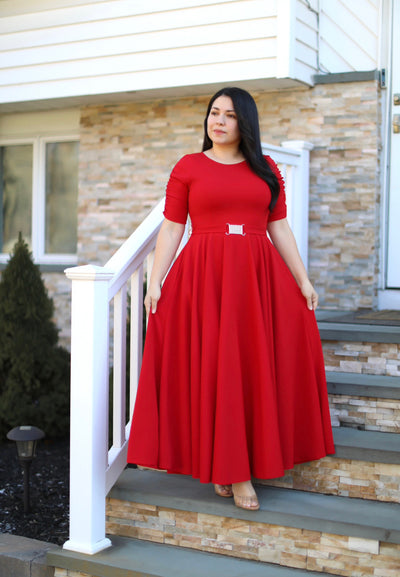 Ilsia Red Maxi Dress