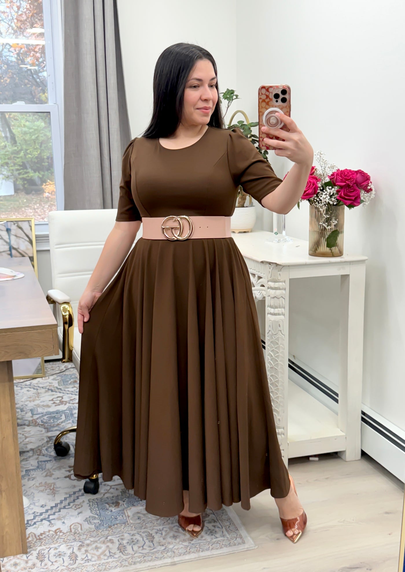 Brown Maxi Dress