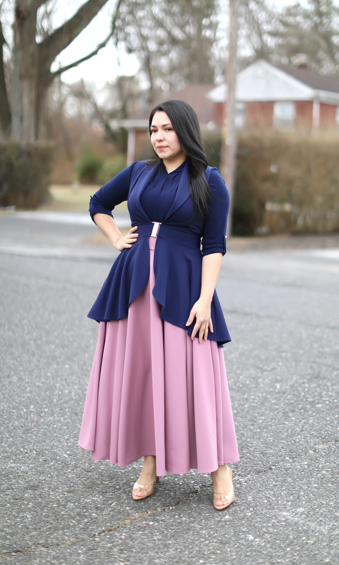 Dusty Pink Maxi Skirt